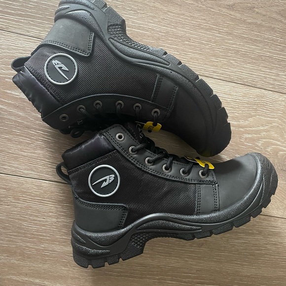 Men’s Work boots for men’s safety boots with steel toe lightweight leather boots - Picture 1 of 9